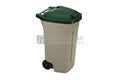 Afvalbak op wielen 110ltr Groen