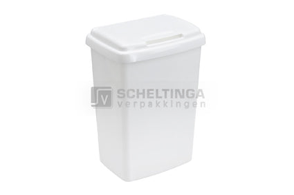 Afvalbak Top-Fix 50ltr Wit