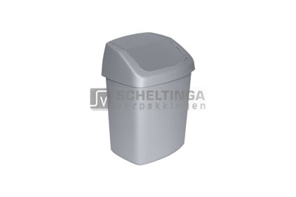 Afvalbak Swing 10ltr Curver Graniet