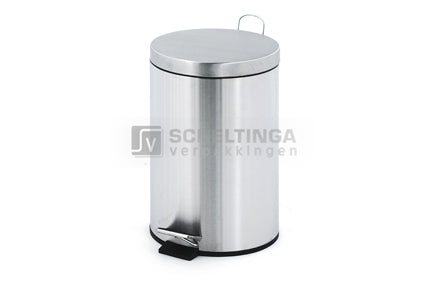 Pedaalemmer 12ltr Mat RVS