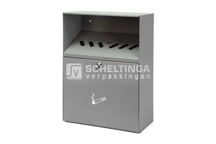 Wand Asbak met dak Grijs
