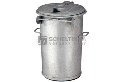 Staalverzinkte Afvalbak 110ltr