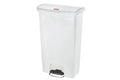 Afvalbak Slim Jim Step On 68ltr Wit