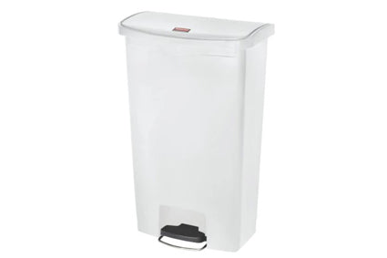Afvalbak Slim Jim Step On 68ltr Wit