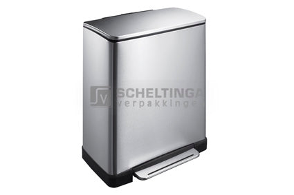 Afvalbak E-Cube Eko 50ltr Mat RVS
