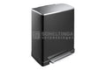 Afvalbak E-Cube Eko 50ltr glans Zwart
