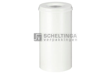 Vlamdovende papierbak 50ltr Wit