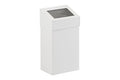 Afvalbak met pushklep 18ltr Wit