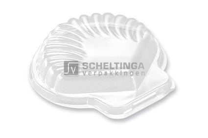 Deksel voor Schelp 120ml Transp.