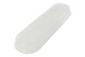 Deksel voor alu schaal 28x8cm Transparant