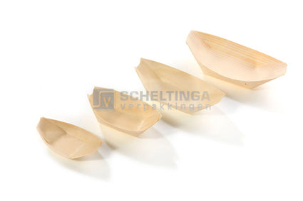 Boot 6.5x4.2cm Sier Hout
