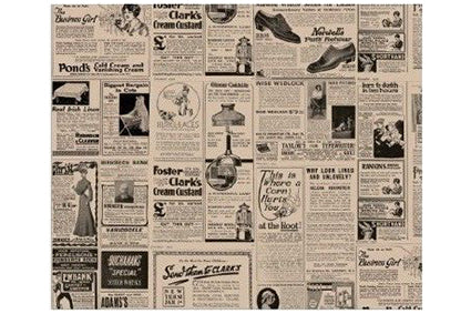 Vetdicht News Paper 28x34cm Bruin Papier