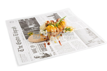Vetdicht News Paper 300x300mm Sier Papier