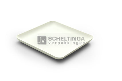 Bagastro bord vierkant 160x160mm Sier