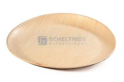 Palm bord rond 230xH20mm Sier