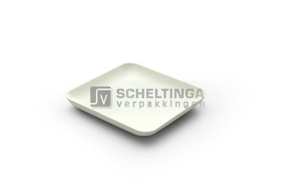 Bagastro bord vierkant 120x120mm Sier