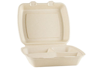 Menubox 3-vak 229x205x78mm Bruin Suikerriet