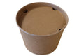 Paper bucket 150oz + Deksel Kraft Bruin