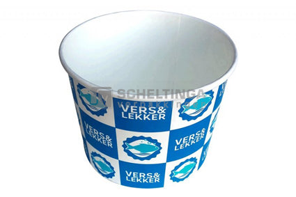 Paper bucket 66oz Vers & Lekker Vis