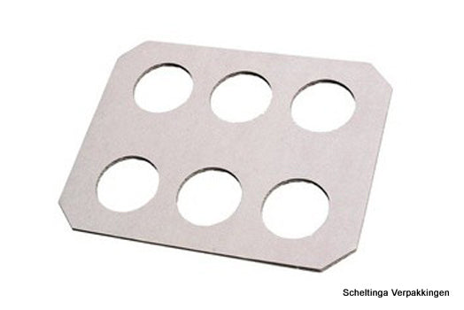 Draagkarton tray 6-gaten Wit
