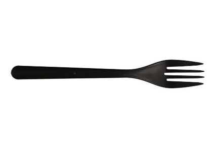 Bestek vork 165mm Herbruikbaar Zwart PP