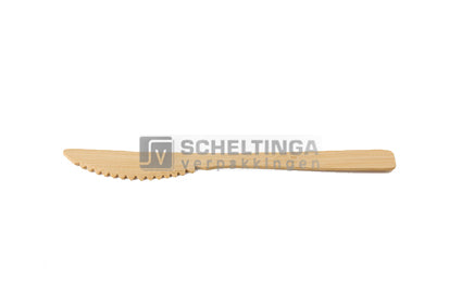 Bestek mes 170mm Bamboe Sier