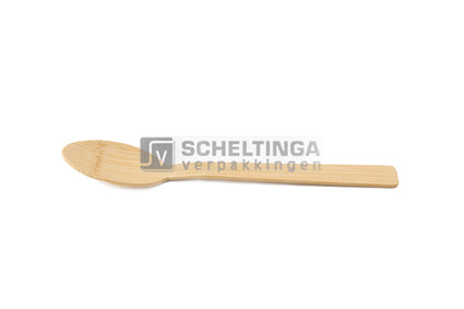 Bestek lepel 170mm Bamboe Sier