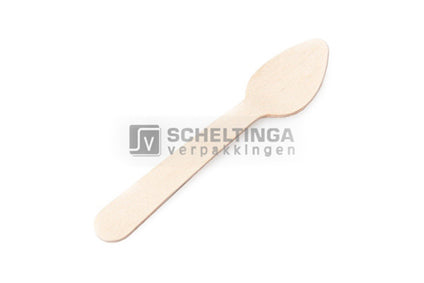 Bestek lepel Berkenhout 165mm