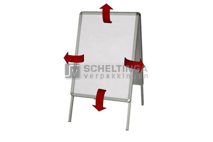 Stoepbord Classic Rondo 59x84cm Alu A1