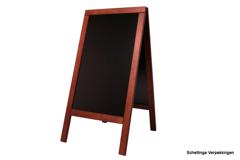 Sandwich stoepbord 75x120cm Mahonie