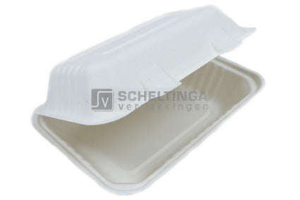 Bagasse Menubox 1-vak 230x153x8mm