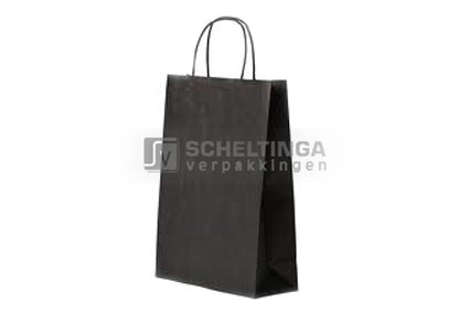 Papieren Koordtas 32x12x41cm Gkr 100 Zwart