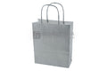 Papieren Koordtas 14x8x21cm Gkr90 Zilver