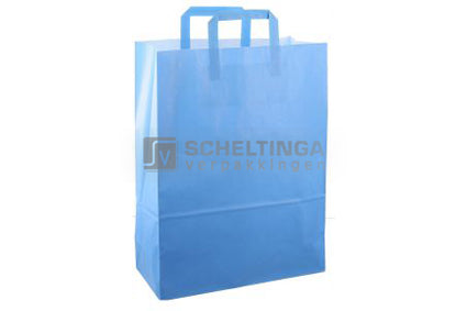 Papieren Draagtas 32x15x43cm Gkr80 Blauw
