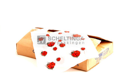 Draagtas hdpe 22x30cm Lieveheersbeest Plastic