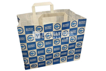 Papieren Tas 32x17x25cm Vers & Lekker Vis Wit