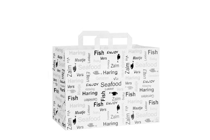Papieren Tas 32x17x25cm Enjoy Fish Wit