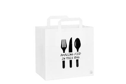 Papieren Tas 26x17x25cm Amazing Food
