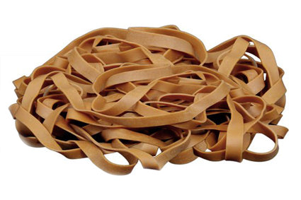 Elastiek 80x8mm Bruin