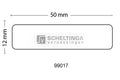 Dymo Labelwriter hangmap label 50x12mm