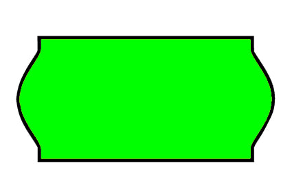 Etiket Contact 26x12mm gom 2 Fluor Groen