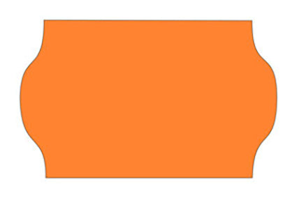 Etiket Contact 25x16mm gom 2 Fluor Oranje