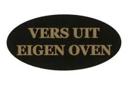 Etiket Vers uit eigen oven (Ovaal)