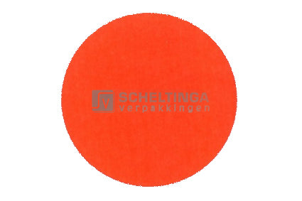 Etiket op rol 35mm Fluor Rood