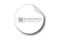 Etiket op rol 35mm Wit