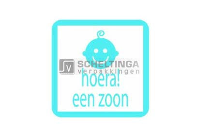 Etiket Hoera een Zoon (Baby)