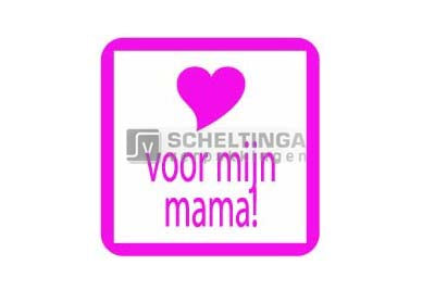 Etiket Voor mijn Mama Variatie