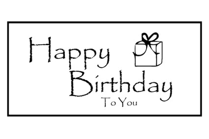 Etiket Happy Birthday To You Variatie