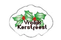 Etiket Vrolijk Kerstfeest Full Colour