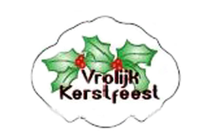 Etiket Vrolijk Kerstfeest Full Colour
